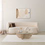 Hanah Home Mesa de café Lily en color Travertino